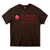 Chocolate Brown saint john's university Heavy Core Tee - linhVisuals