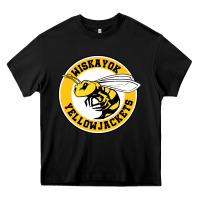 Black the yellowjackets Heavy Core Tee - linhVisuals