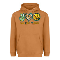 Meerkat Peace Love Softball Heavyweight Hoodie - Jasminsmagicworld