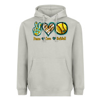 Moon Dust Peace Love Softball Heavyweight Hoodie - Jasminsmagicworld