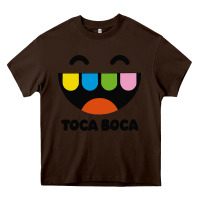 Chocolate Brown toca Heavy Core Tee - linhVisuals