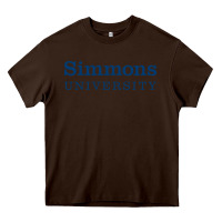 Chocolate Brown simmons university Heavy Core Tee - linhVisuals