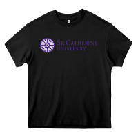 Black st. catherine university Heavy Core Tee - linhVisuals