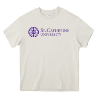 Cream st. catherine university Heavy Core Tee - linhVisuals