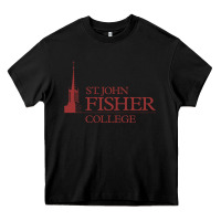 Black st. john fisher collage Heavy Core Tee - linhVisuals