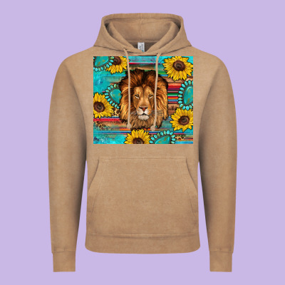 Western Lion Tumbler Vintage Hoodie Designed By Artiststas