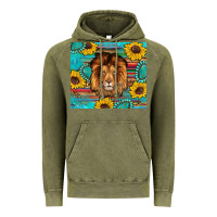 Vintage Olive western lion tumbler Vintage Hoodie - Artiststas