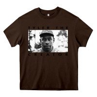 Chocolate Brown tyler the creator Heavy Core Tee - linhVisuals