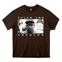Chocolate Brown tyler the creator Heavy Core Tee - linhVisuals