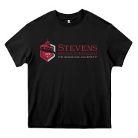Black stevens institute of technology Heavy Core Tee - linhVisuals