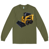 Army Green Skid Steer Loader Long Sleeve Tee - LillyAllenDesigns
