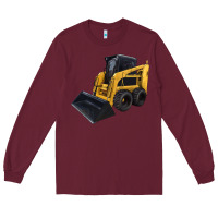 Burgundy Skid Steer Loader Long Sleeve Tee - LillyAllenDesigns