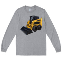 Heather Grey Skid Steer Loader Long Sleeve Tee - LillyAllenDesigns