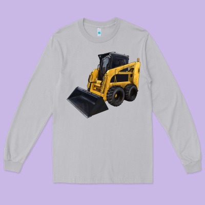 Skid Steer Loader Long Sleeve Tee Designed By Lillyallendesigns