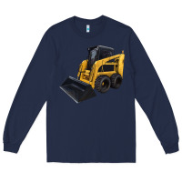 Navy Skid Steer Loader Long Sleeve Tee - LillyAllenDesigns