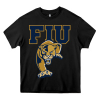 Black The fiu panthers Heavy Core Tee - linhVisuals