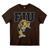 Chocolate Brown The fiu panthers Heavy Core Tee - linhVisuals