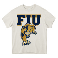 Cream The fiu panthers Heavy Core Tee - linhVisuals