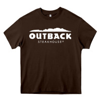 Chocolate Brown Outback Steakhouse Heavy Core Tee - linhVisuals