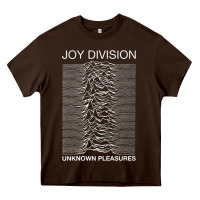 Chocolate Brown joy division Heavy Core Tee - linhVisuals
