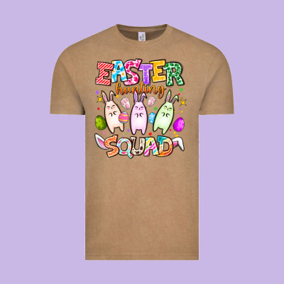 Easter Hunting Squad Vintage Tee Designed By Cowhidedigitalart