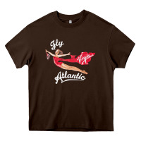 Chocolate Brown princess diana virgin atlantic fly atlantic Heavy Core Tee - linhVisuals