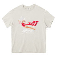 Cream princess diana virgin atlantic fly atlantic Heavy Core Tee - linhVisuals