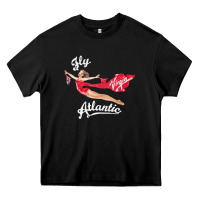 Black princess diana virgin atlantic fly atlantic Heavy Core Tee - linhVisuals