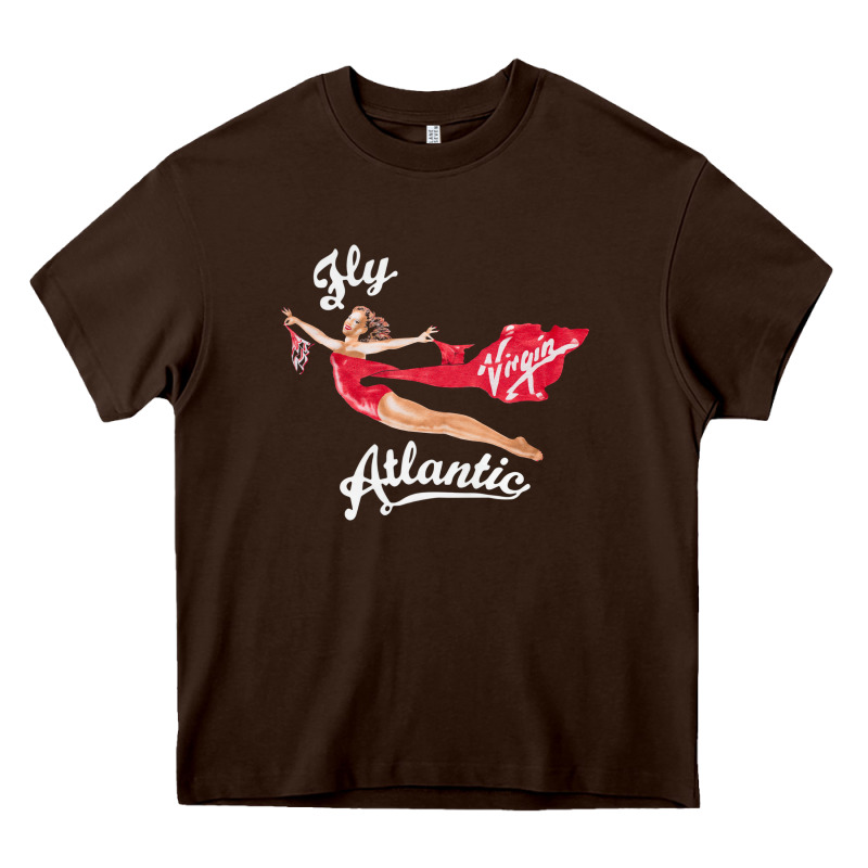 Princess Diana Virgin Atlantic Fly Atlantic Heavy Core Tee by linhVisuals | Teevron