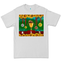 Dove Grey american football trophy cup and medal tumbler Premium Tee - BundleAndBundleShop