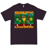 Plum american football trophy cup and medal tumbler Premium Tee - BundleAndBundleShop