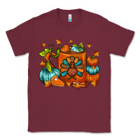 Burgundy Thanksgiving Coffee Mug Classic Tee - FaDigitalArtStudio