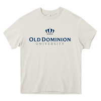 Cream Old Dominion University Heavy Core Tee - linhVisuals