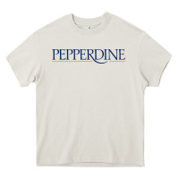 Cream Pepperdine University Heavy Core Tee - linhVisuals