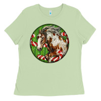 Matcha Horse Christmas Ladies Tee - LillyAllenDesigns