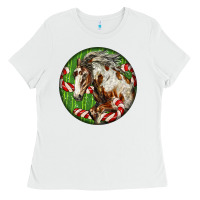 White Horse Christmas Ladies Tee - LillyAllenDesigns
