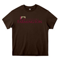 Chocolate Brown university of maine at farmington Heavy Core Tee - linhVisuals