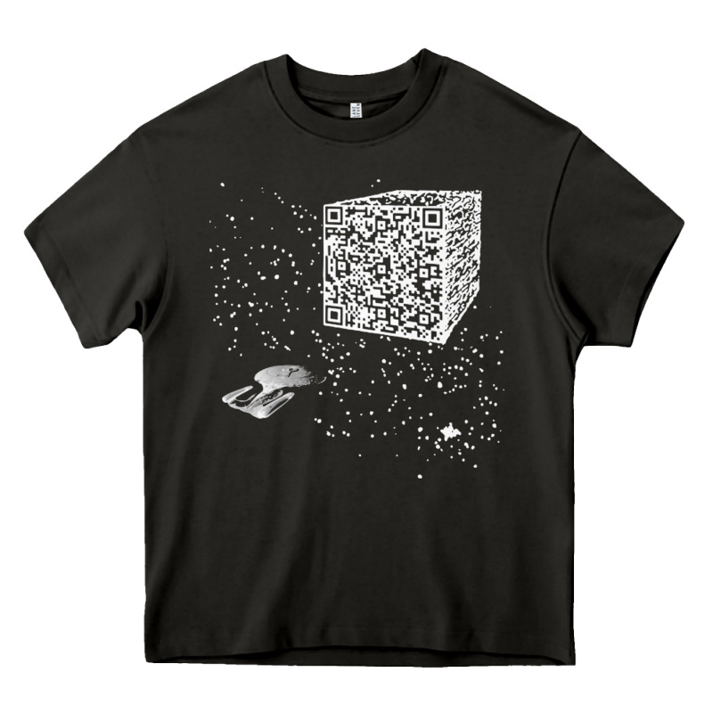 Qr Code Cube We Are The Borg Heavy Core Tee by linhVisuals | Teevron