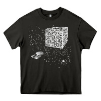 Asphalt qr code cube we are the borg Heavy Core Tee - linhVisuals