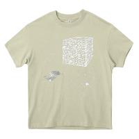 Mossy qr code cube we are the borg Heavy Core Tee - linhVisuals