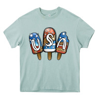 Arona USA Patriotic Leopard Popsicles Heavy Core Tee - Jasminsmagicworld