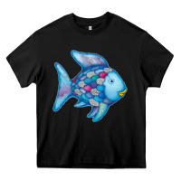 Black rainbow fish Heavy Core Tee - linhVisuals