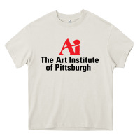Cream Art Institute of Pittsburgh Heavy Core Tee - linhVisuals