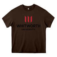 Chocolate Brown whitworth university Heavy Core Tee - linhVisuals