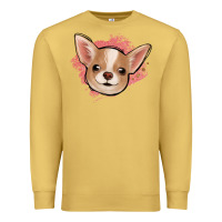 Antique Gold chihuahua pink glitter Premium Sweatshirt - Jasminsmagicworld