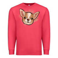 Cardinal chihuahua pink glitter Premium Sweatshirt - Jasminsmagicworld