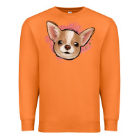 Carrot chihuahua pink glitter Premium Sweatshirt - Jasminsmagicworld