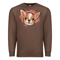 Chestnut chihuahua pink glitter Premium Sweatshirt - Jasminsmagicworld