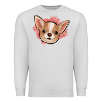 Dove Grey chihuahua pink glitter Premium Sweatshirt - Jasminsmagicworld