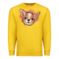 Lemon chihuahua pink glitter Premium Sweatshirt - Jasminsmagicworld